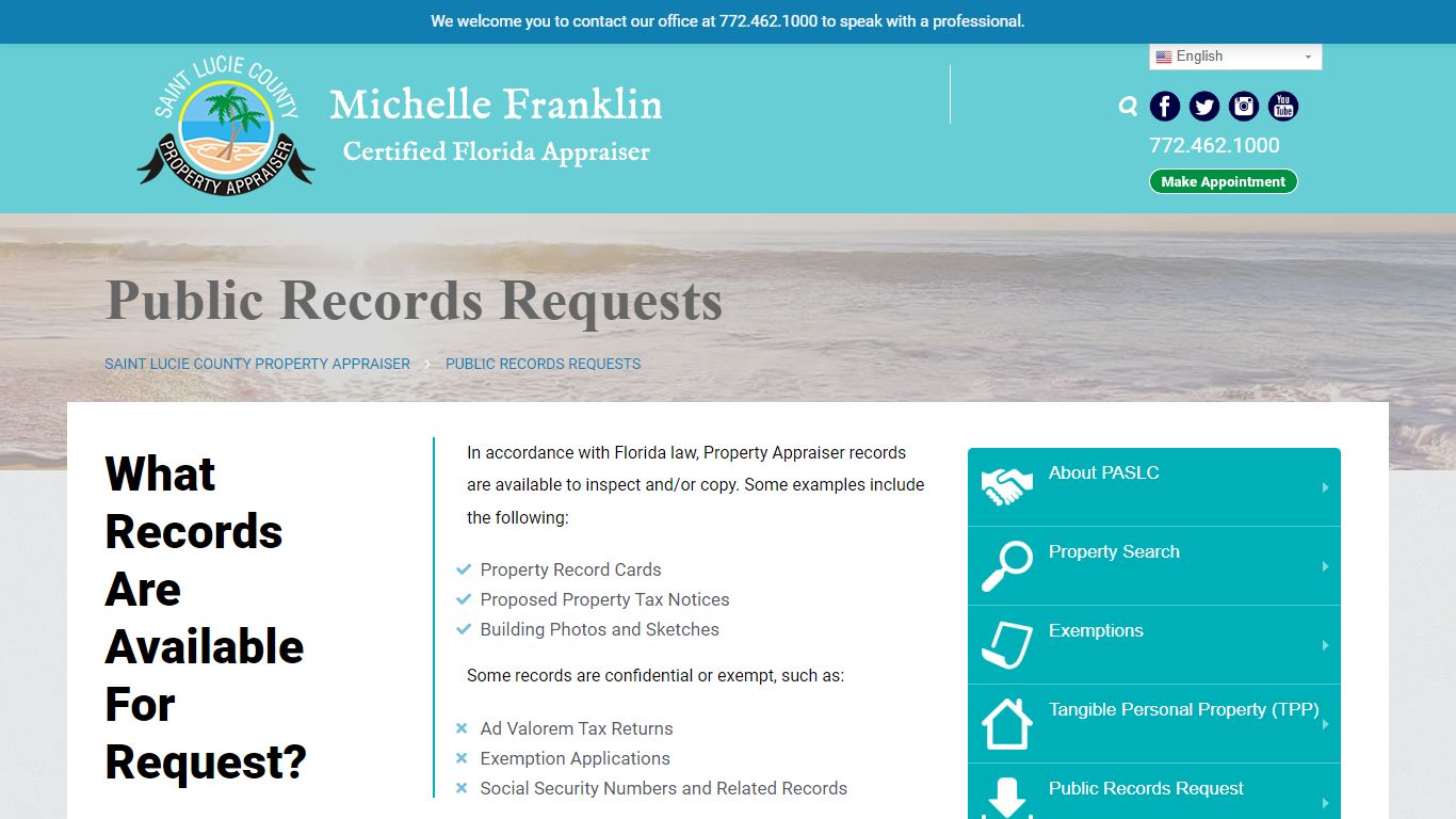 Public Records Requests | Saint Lucie County Property ...